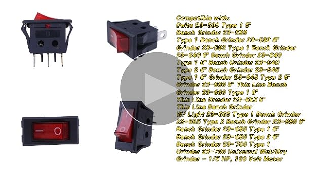 Amazon.com: WQSING Rocker Switch On-Off 20A 125V Compatible